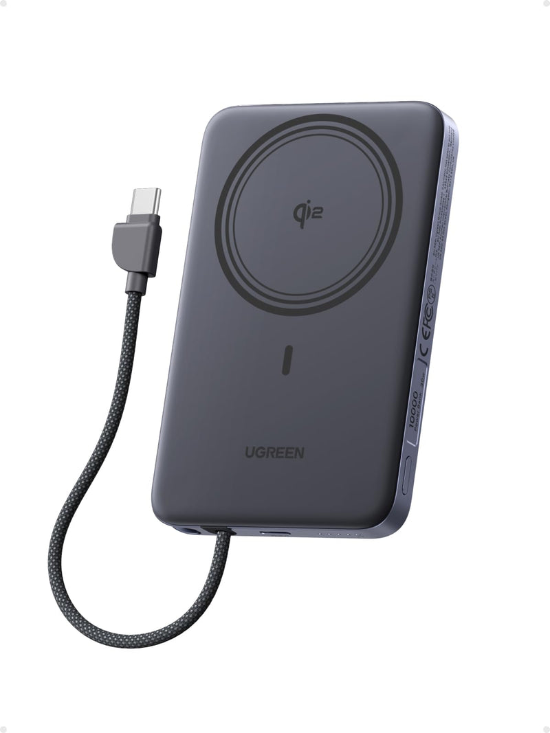 UGREEN MagFlow Air Magnetic Power Bank (10000mAh, Qi2 15W)