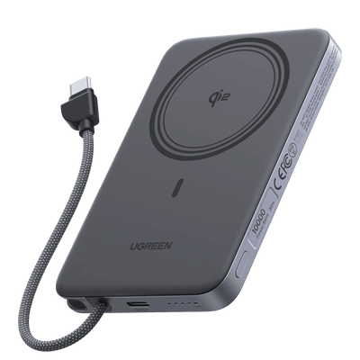 UGREEN MagFlow Air Magnetic Power Bank (10000mAh, Qi2 15W)