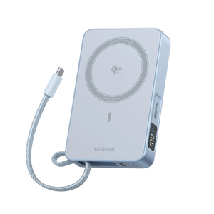 UGREEN MagFlow Magnetic Wireless Power Bank (10000mAh, Qi2 25W, MagSafe-compatible)