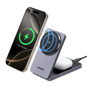 UGREEN MagFlow Qi2 2-in-1 MagSafe Charger