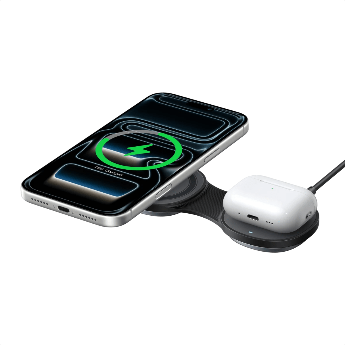 UGREEN MagFlow Qi2 25W 2-in-1 Foldable Wireless Charger