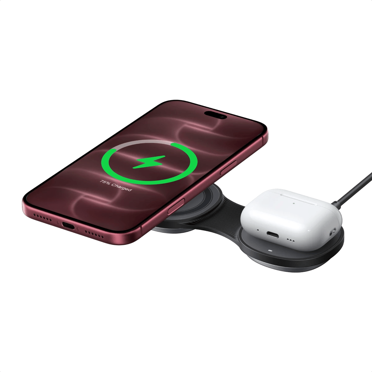 UGREEN MagFlow Qi2 25W 2-in-1 Foldable Wireless Charger