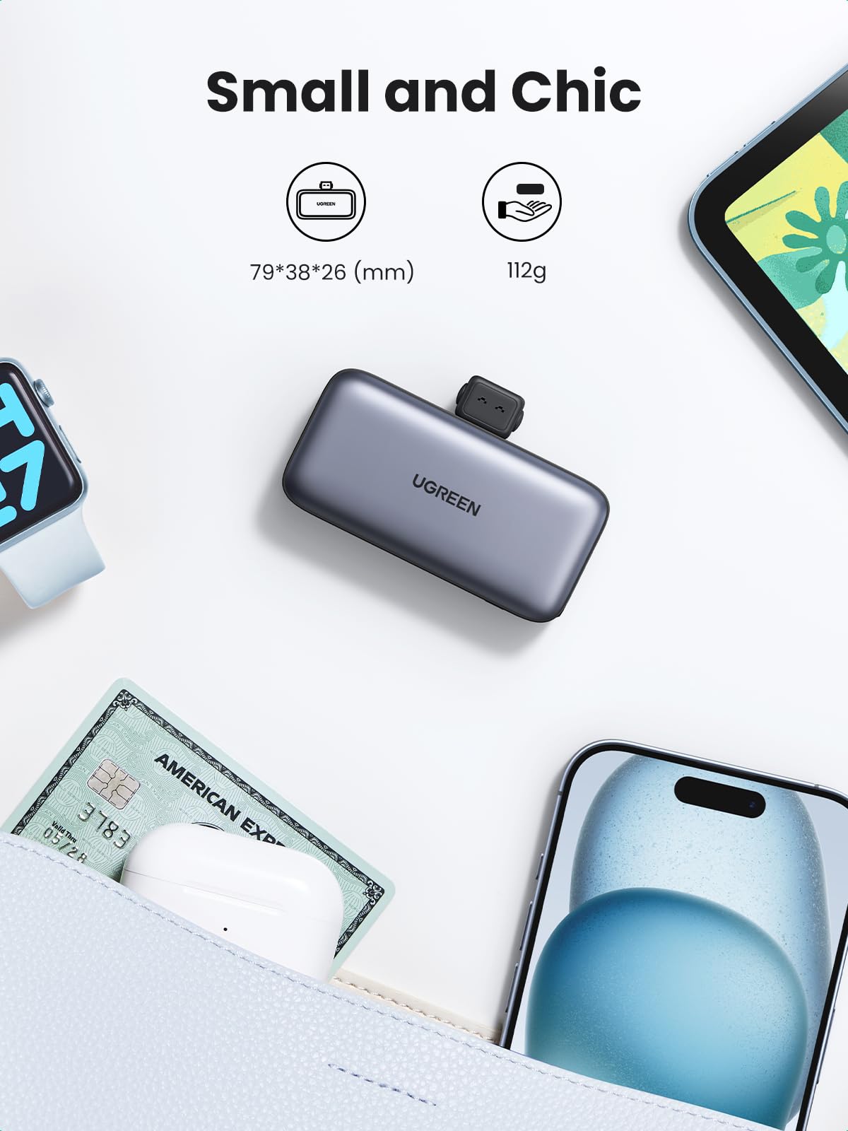 UGREEN 5000mAh USB-C Power Bank with Cable – UGREEN US