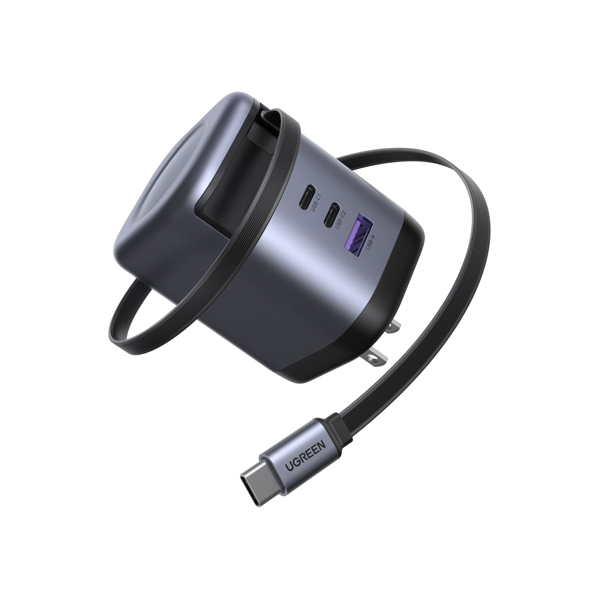 UGREEN Nexode 100W Charger with Retractable USB-C Cable