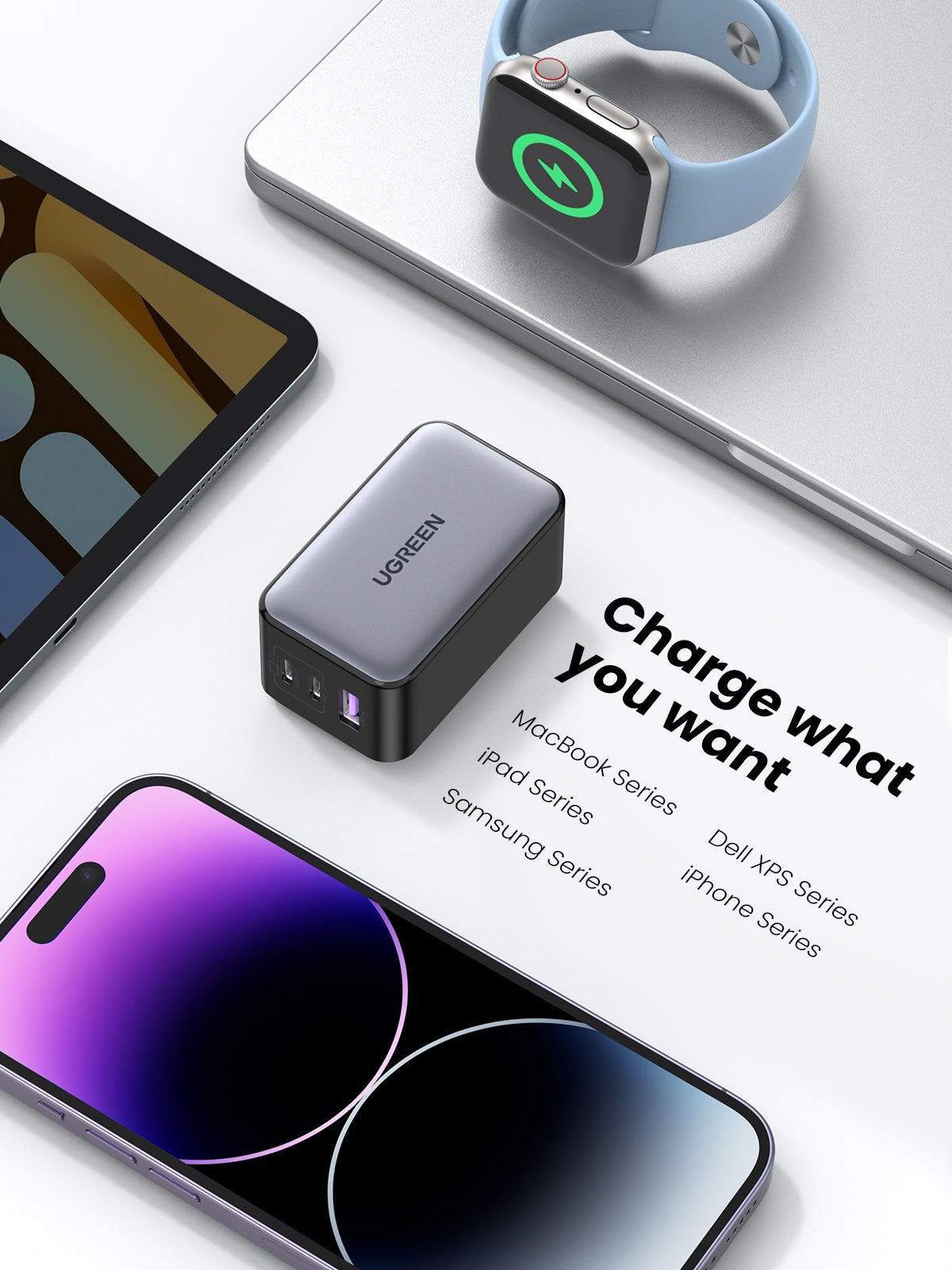 UGREEN Nexode Pro 65W 3-Port GaN Fast Charger - Thumbnail 4