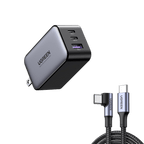 UGREEN Nexode 65W USB C GaN Charger-3 Ports Wall Charger Bundle