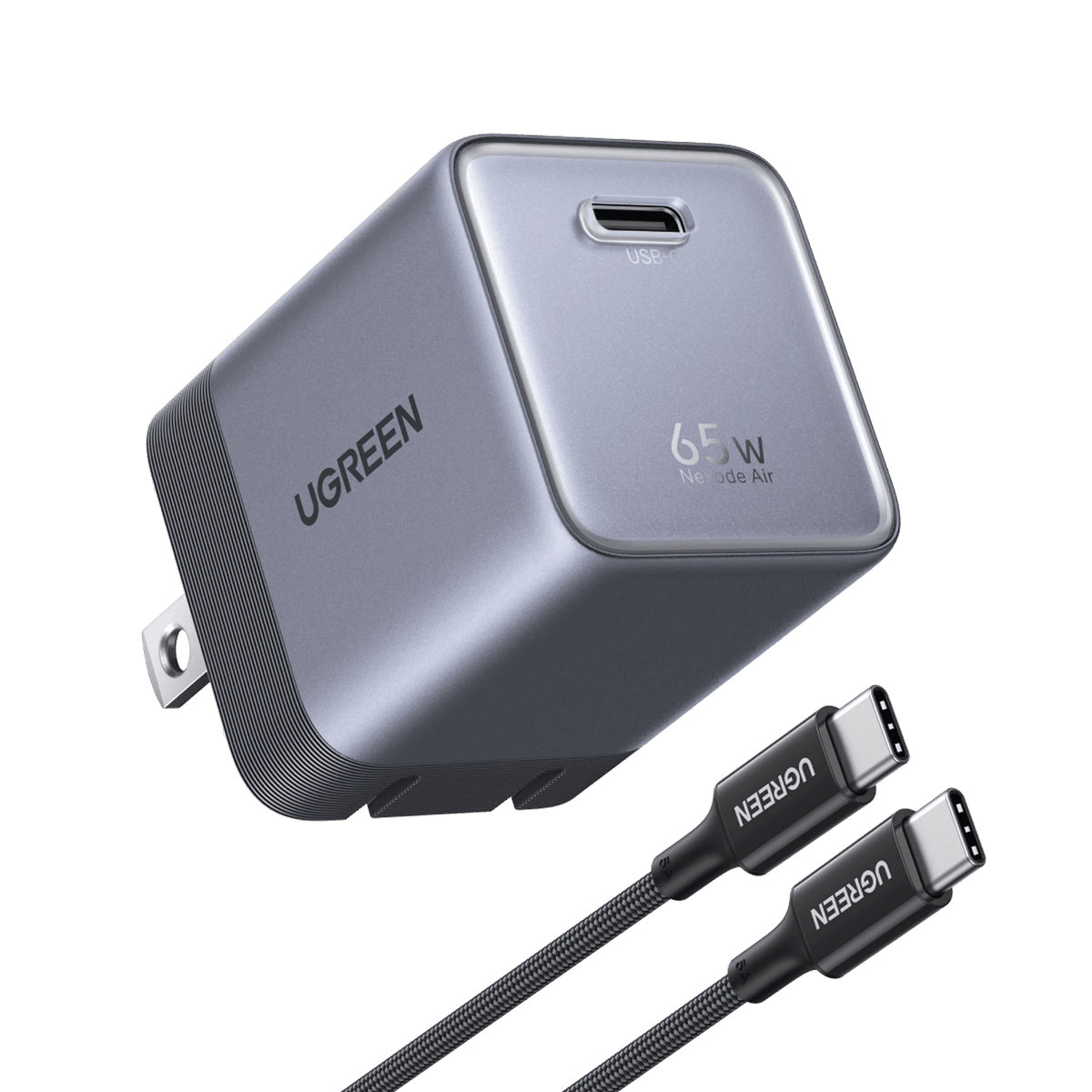 UGREEN Nexode Air USB-C Charger (65W, GaN, Foldable Plug)