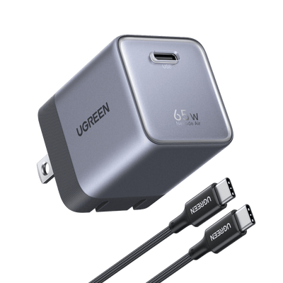 UGREEN Nexode Air USB-C Charger (65W, GaN, Foldable Plug)