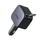 UGREEN Nexode Car Charger 145W with Retractable USB-C Cable