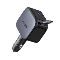 UGREEN Nexode Car Charger 145W with Retractable USB-C Cable