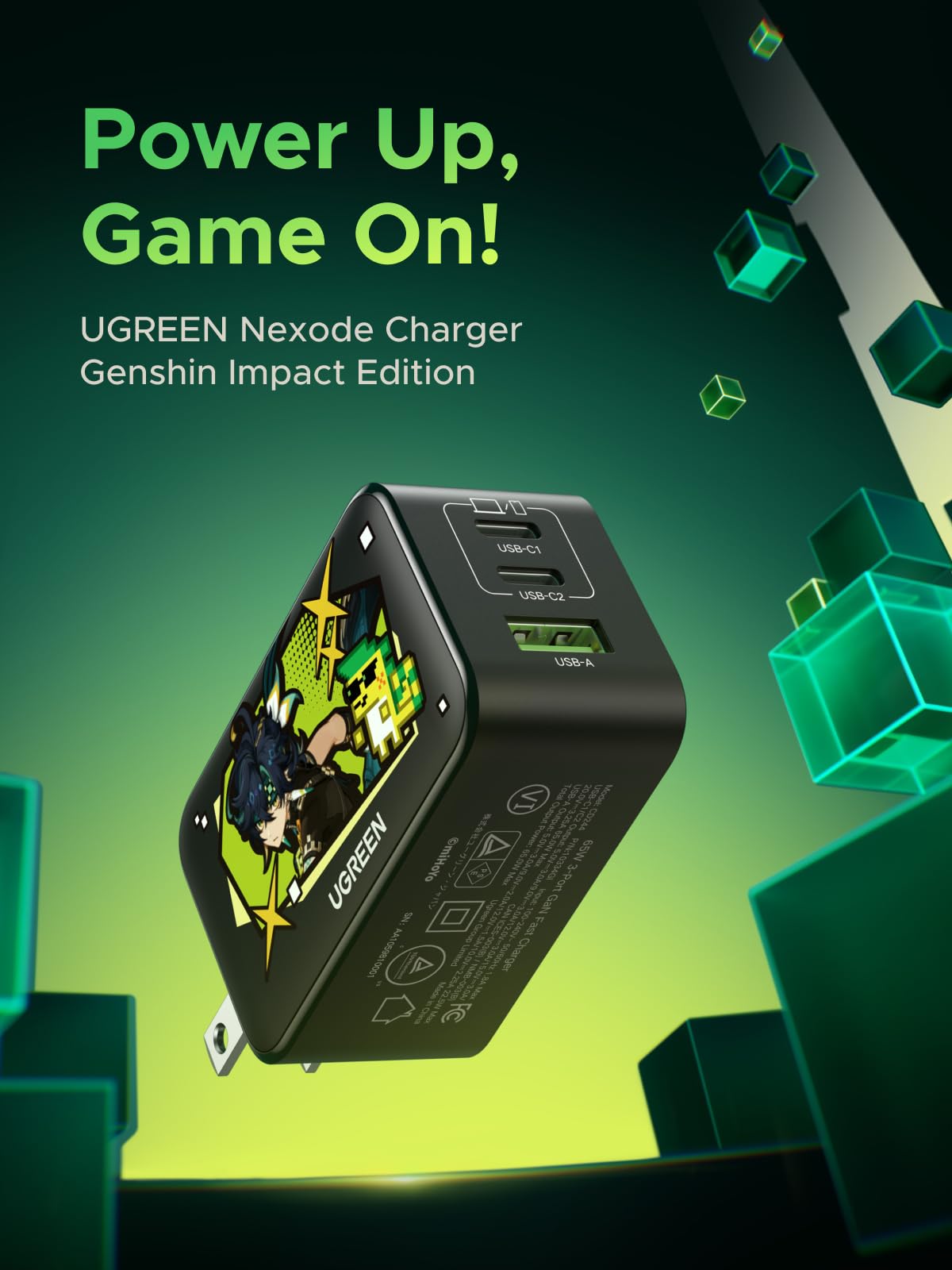 UGREEN × Genshin Impact Charger | Fast & Safe Charging | UGREEN US