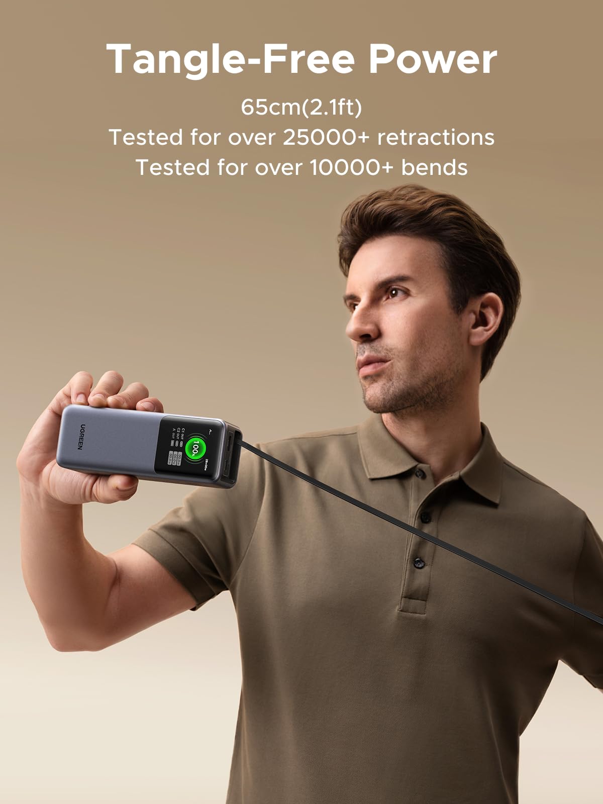 UGREEN 165W Fast Charging Power Bank - Retractable Cables | UGREEN US