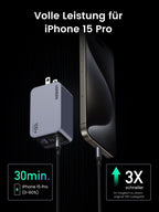 UGREEN Nexode Pro 100W 3-Port GaN Fast iphone Charger