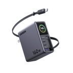 UGREEN Nexode Pro 160W Charger with Retractable USB-C Cable
