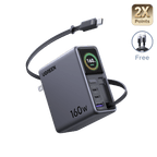 UGREEN Nexode Pro 160W Charger with Retractable USB-C Cable