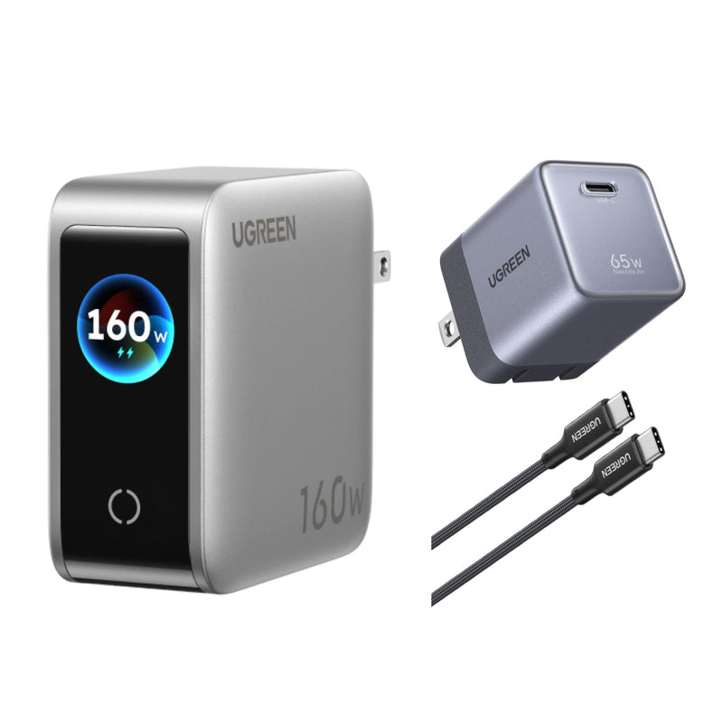 UGREEN Nexode Pro 160W + Nexode Air 65W Charger Bundle