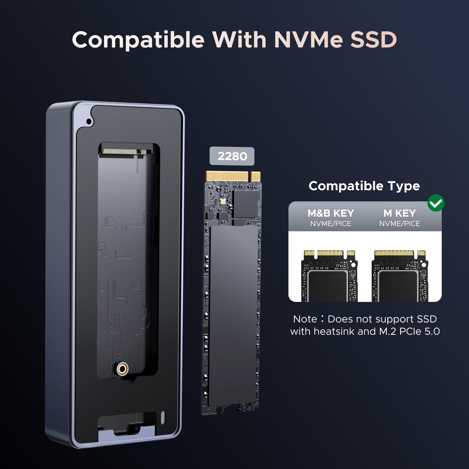 UGREEN 80Gbps NVMe SSD Enclosure - Thunderbolt 5 Speed & 8TB