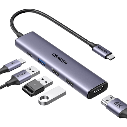 UGREEN Revodok 105 USB C Hub 5 in 1 Multiport Adapter 4K HDMI