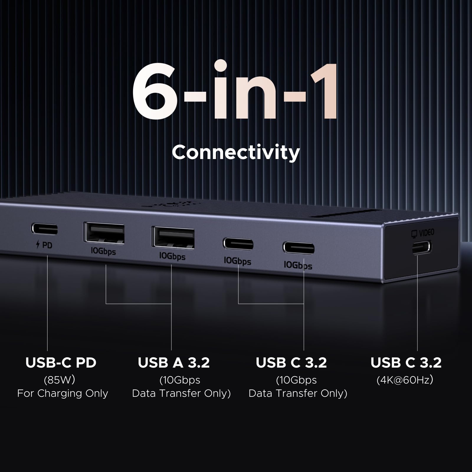わ。ページ UGREEN Revodok 6-in-1 USB-C Hub | 4K HDMI & 100W Charging – UGREEN US