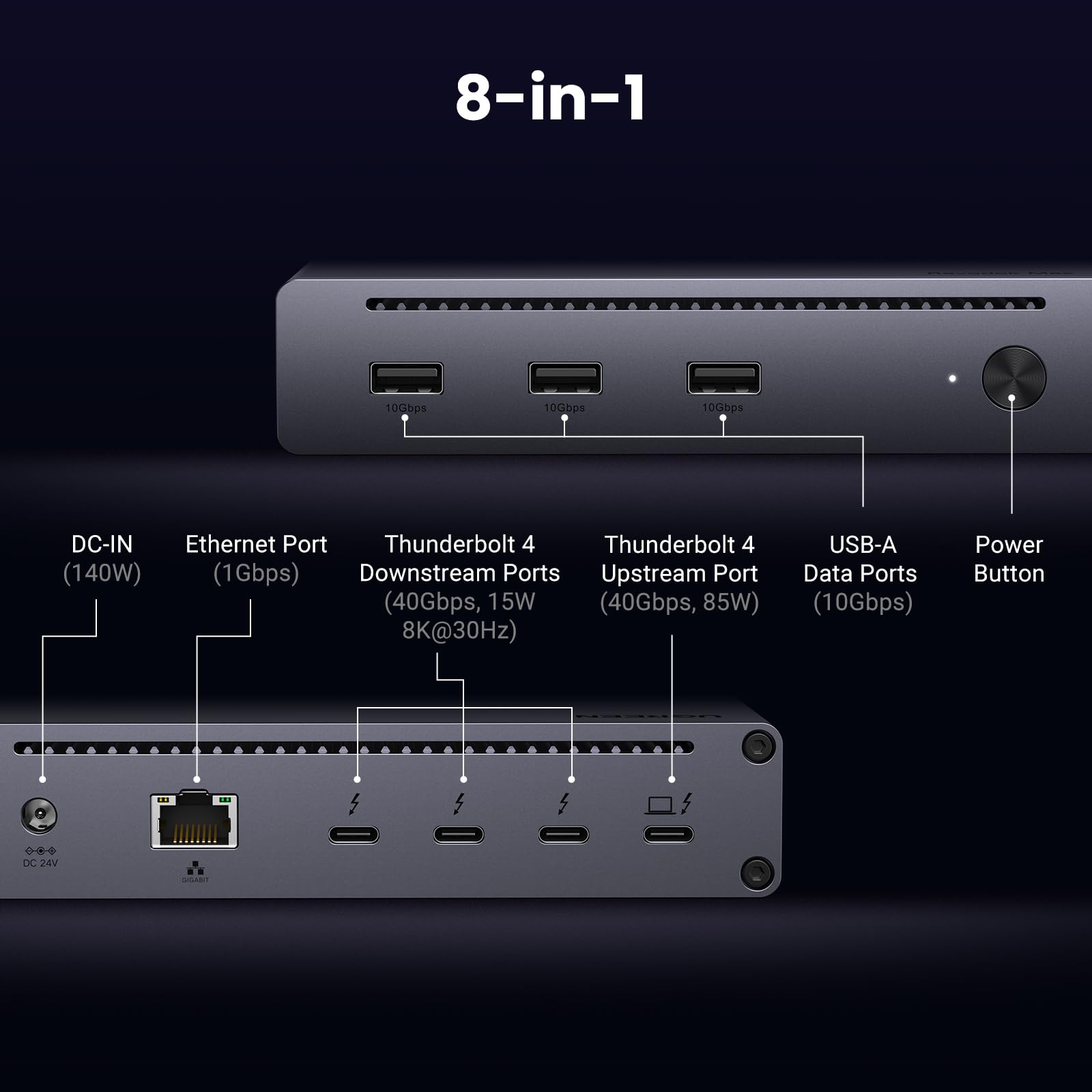 UGREEN Revodok Max  8-in-1  Docking Station