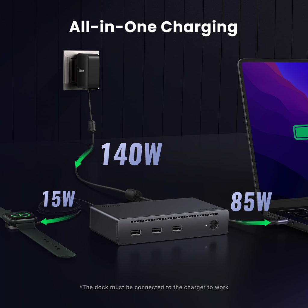UGREEN Revodok Max  8-in-1 Thunderbolt 4 Docking Station - All-in-one charging