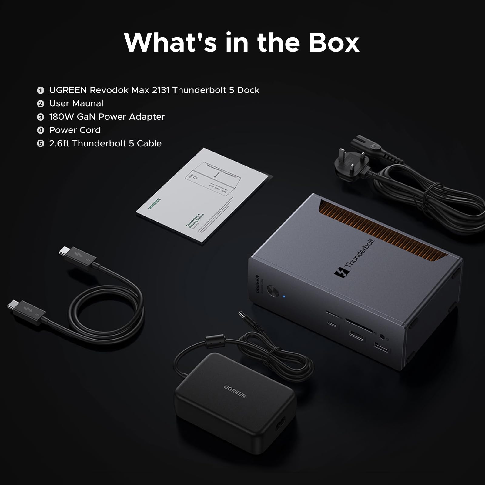 UGREEN Revodok Max Docking Station (Thunderbolt 5, 13-in-1, 8K