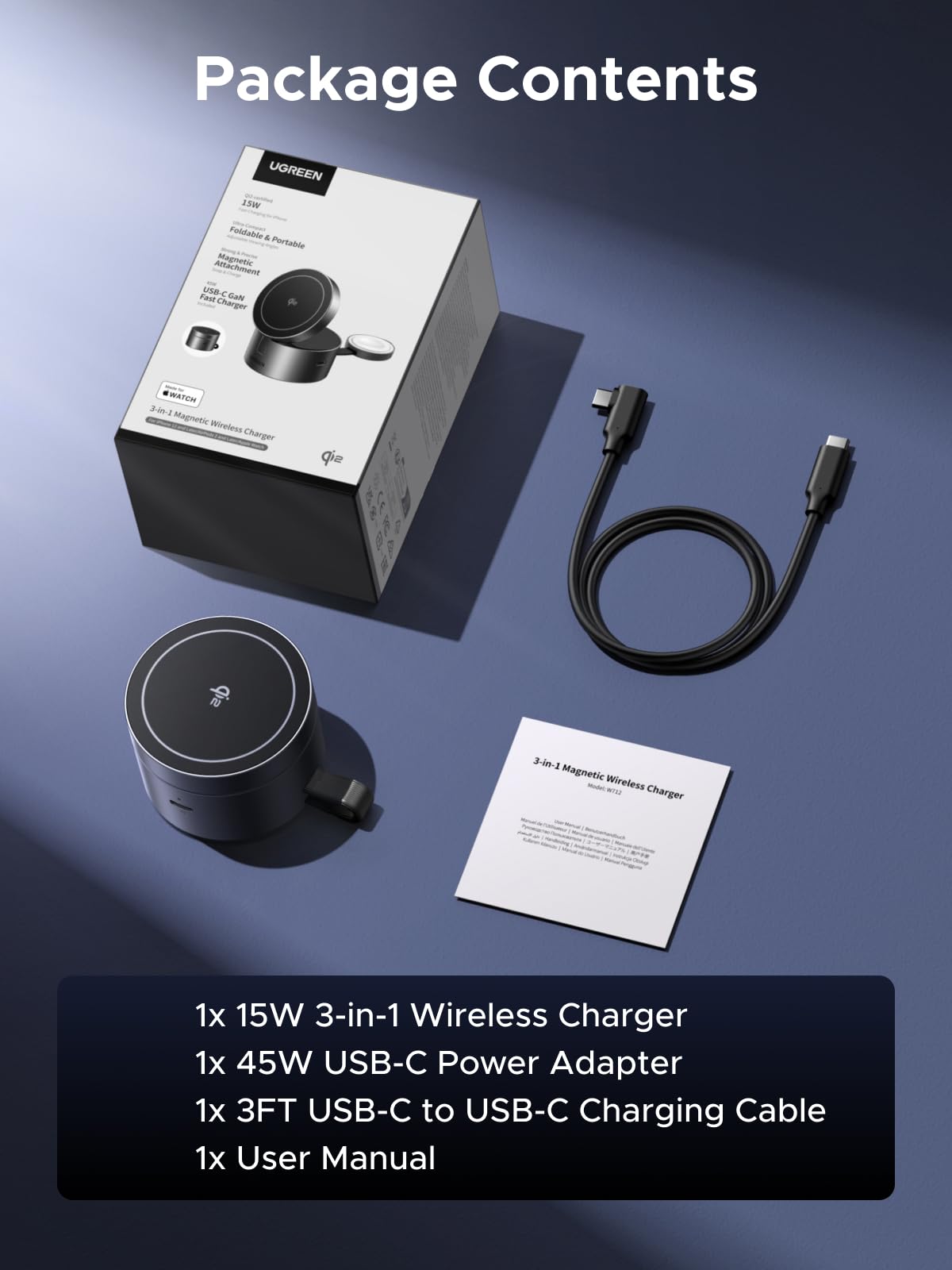 UGREEN UNO 3-in-1 Magnetic Wireless Charger 25W MagSafe – UGREEN US