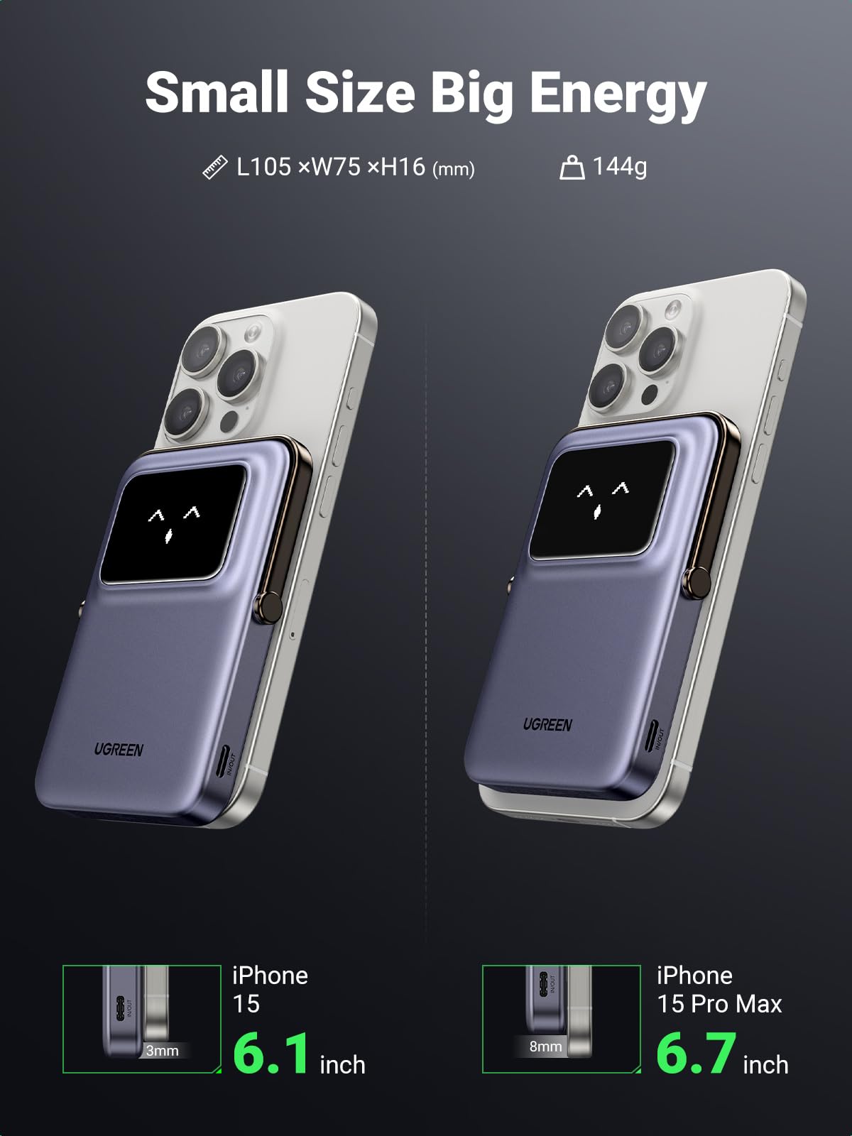 UGREEN Uno Magnetic Wireless Power Bank