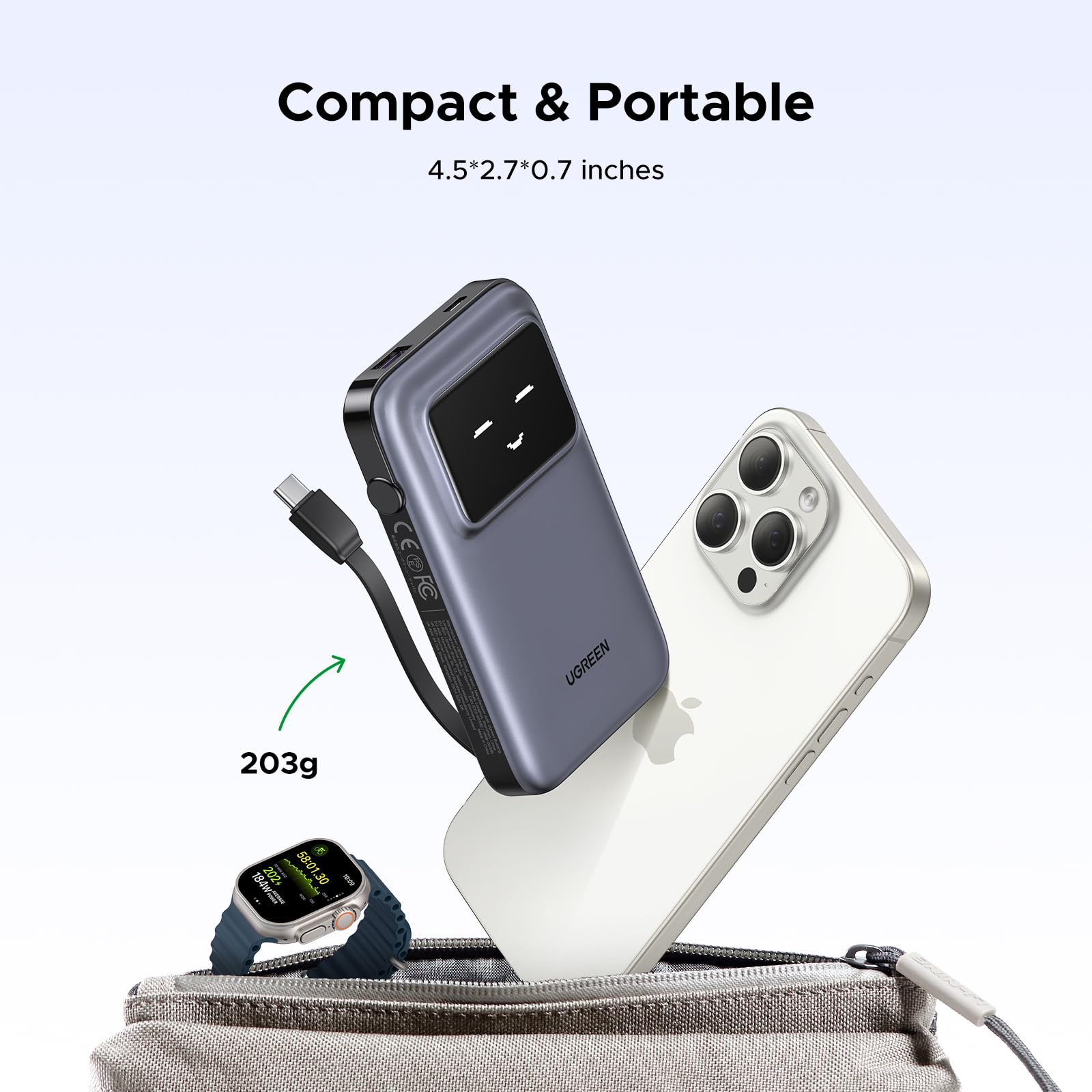UGREEN Uno 10000mAh モバイルバッテリー 30W UGREEN Uno Power Bank 10000mAh 30W | UGREEN UK – UGREEN US