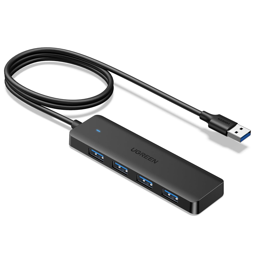 UGREEN USB 3.0 Hub, 4 Ports USB A Splitter Ultra-Slim USB Expander, 3.3 ft