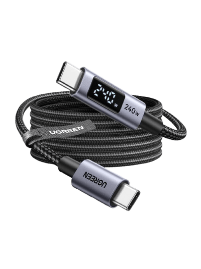 UGREEN USB-C Cable (240W, Digital Display, 480Mbps)