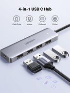 UGREEN 10Gbps Hub USB C 3.2 Gen 2 Adattatore 4 Porte Type C Dock Station Compatibile con iPhone 17 Pro Max Air, MacBook Pro Air M3 M2 M1, iPad Pro UGREEN 10Gbps Hub USB C 3.2 Gen 2 Adattatore 4 Porte Type C Dock Station Compatibile con iPhone 17 Pro Max Air, MacBook Pro Air M3 M2 M1, iPad Pro