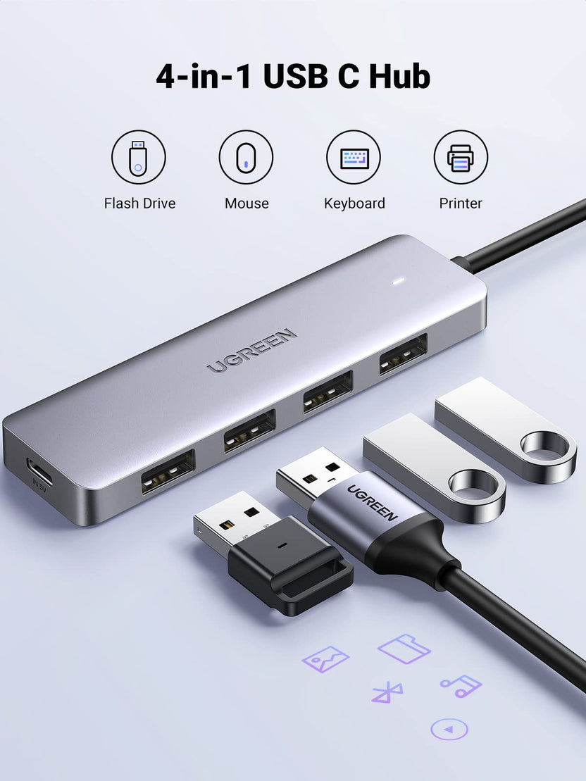 UGREEN USB C Hub 4 Ports, USB C to USB Hub
