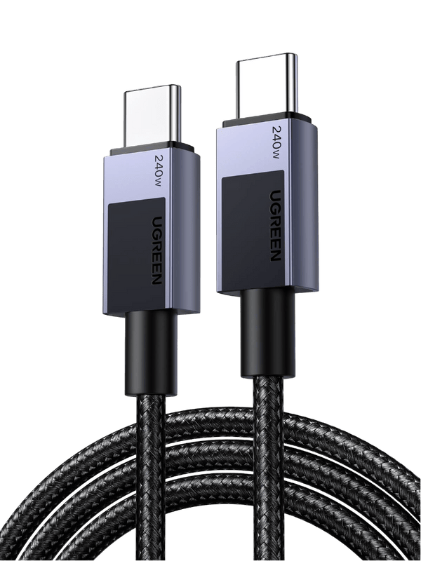 UGREEN USB C to USB C Cable, 240W USB C Cable Fast Charging, USB C Charger Cable Type C Cord Compatible with MacBook Pro/Air, iPhone 16/16 Pro/16 Pro Max/15, Galaxy S24/S23, iPad Pro/Air/Mini 6, 6.6FT