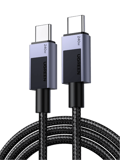 UGREEN USB C to USB C Cable, 240W USB C Cable Fast Charging, USB C Charger Cable Type C Cord Compatible with MacBook Pro/Air, iPhone 16/16 Pro/16 Pro Max/15, Galaxy S24/S23, iPad Pro/Air/Mini 6, 6.6FT