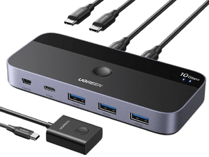 UGREEN USBC Switch - 2-Port, 4 x USB 3.2, 10Gbps Data