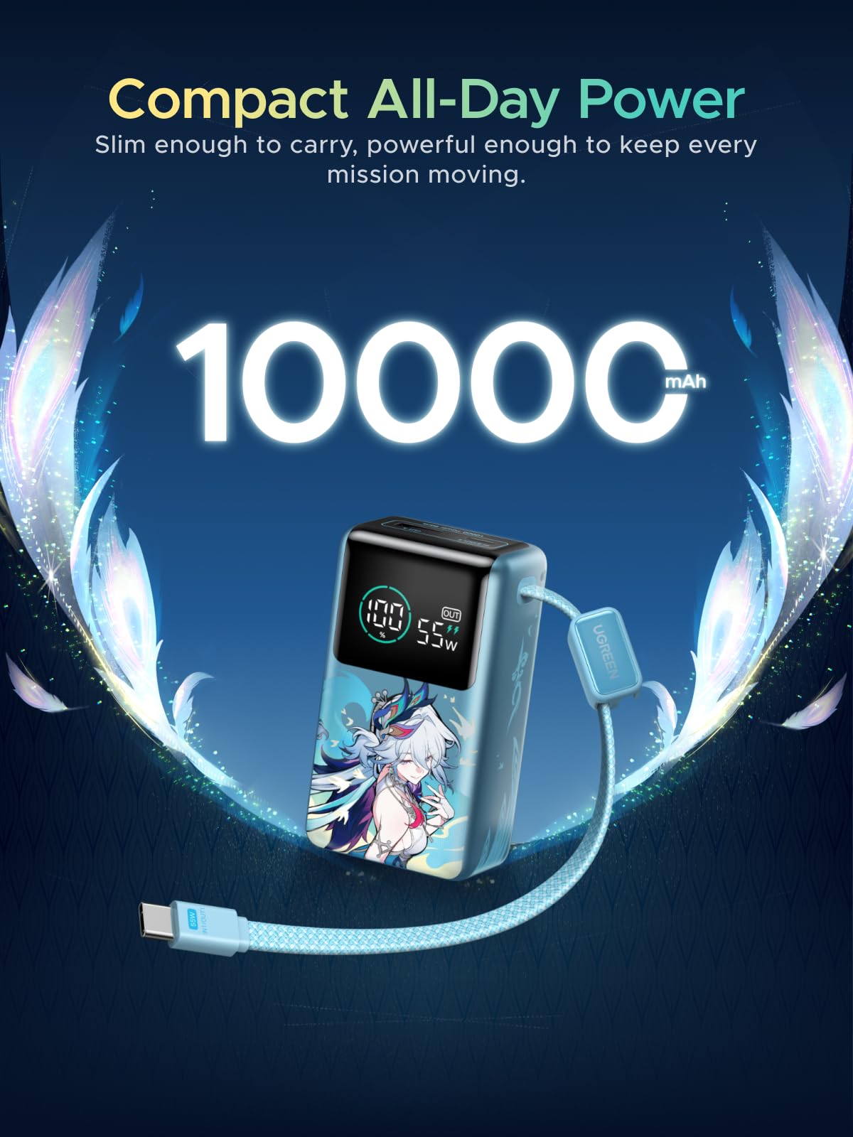 UGREEN x Honkai Star Rail モバイルバッテリー UGREEN x Honkai: Star Rail 10,000mAh 45W Power Bank – UGREEN US