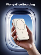 UGREEN 10000mAh 20W Magnetic Power Bank  Worry-Free Boarding and  slim design for global travel convenience