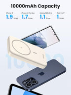UGREEN 10000mAh 20W Magnetic Power Bank can support device charging multiple times