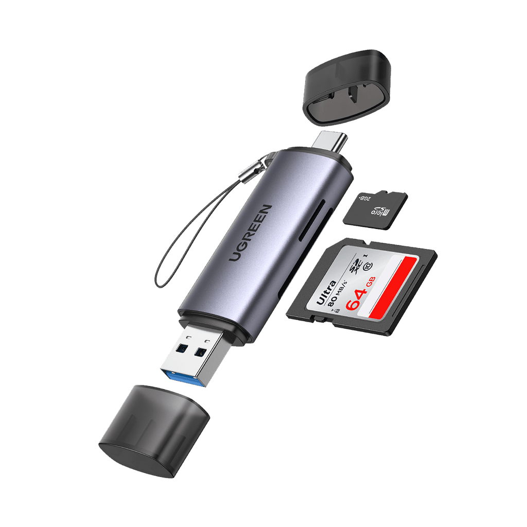 UGREEN 2-in-1 USB C OTG Card Reader
