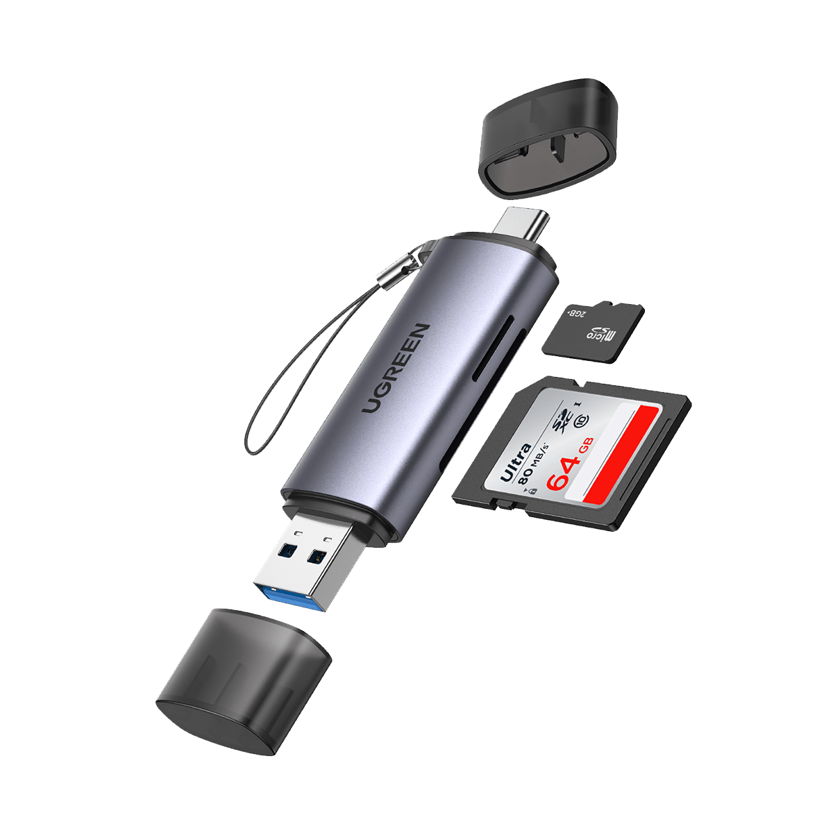 UGREEN 2-in-1 USB C OTG Card Reader