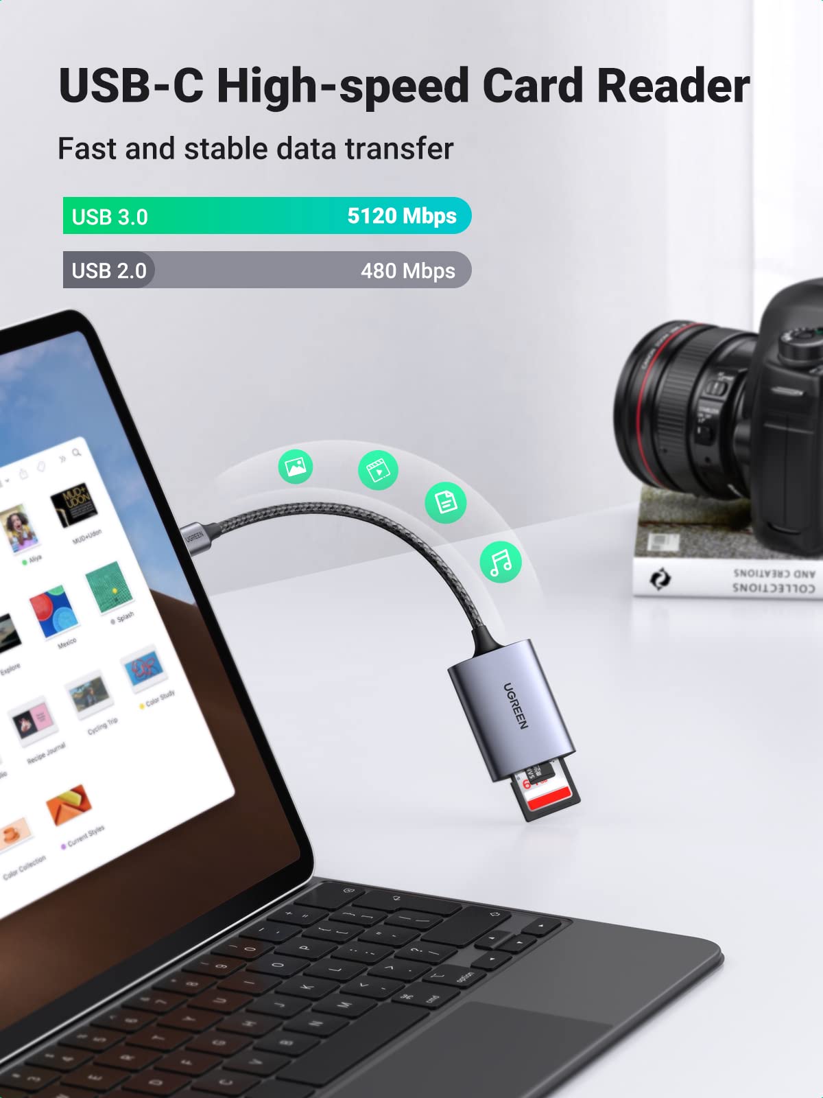 UGREEN USB C SD Card Reader - Thumbnail 2