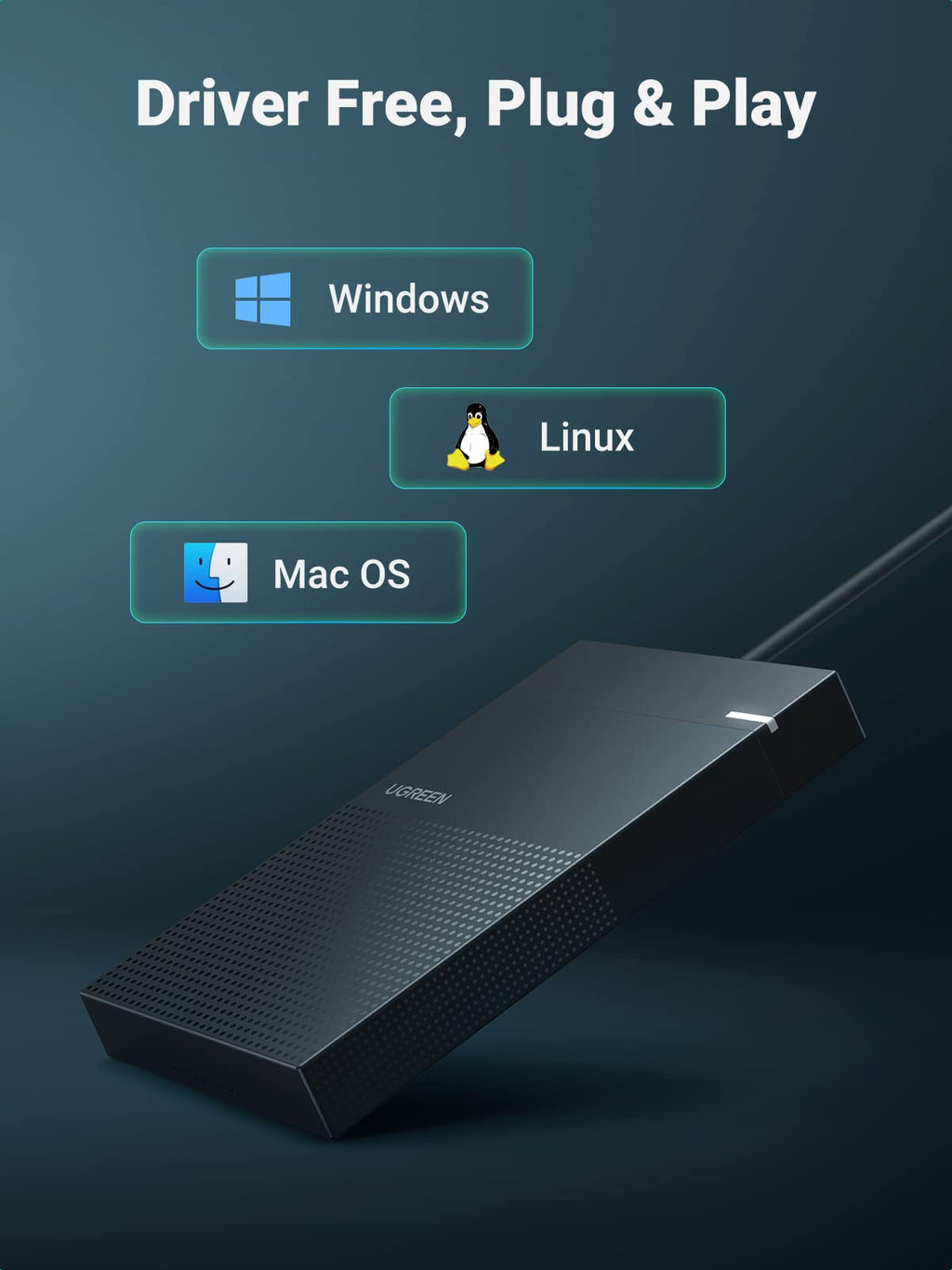 UGREEN 2.5 Inch USB Hard Drive Enclosure