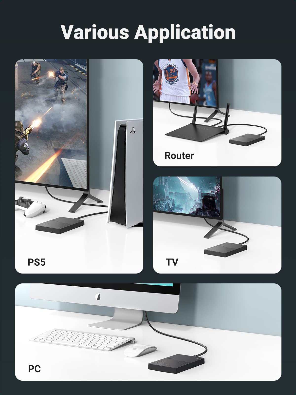 UGREEN 2.5 Inch USB Hard Drive Enclosure