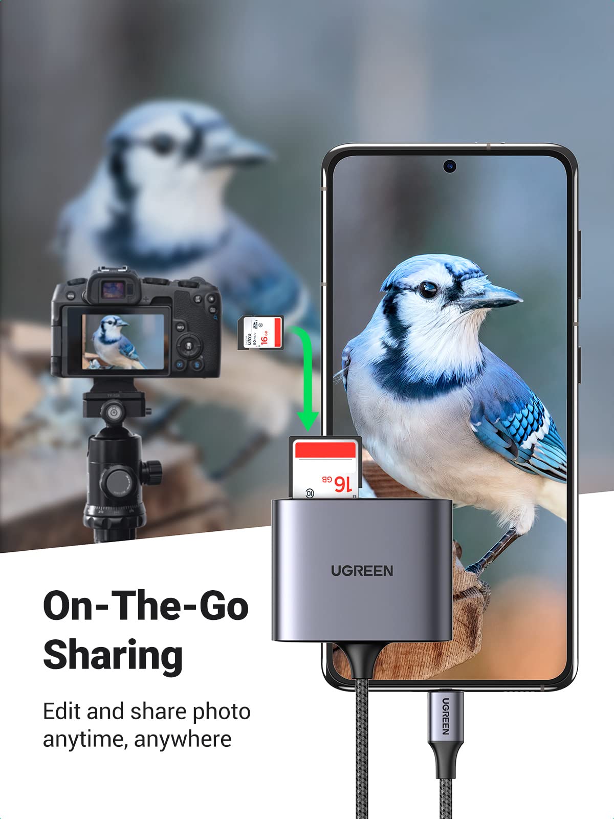 UGREEN USB C SD Card Reader - Thumbnail 3