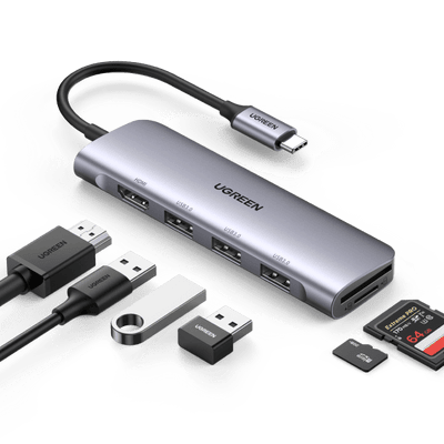 UGREEN 6-in-1 4K HDMI USB C Hub