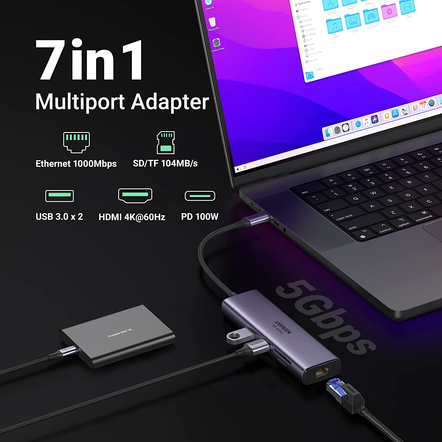 UGREEN USB C Hub - Thumbnail 4