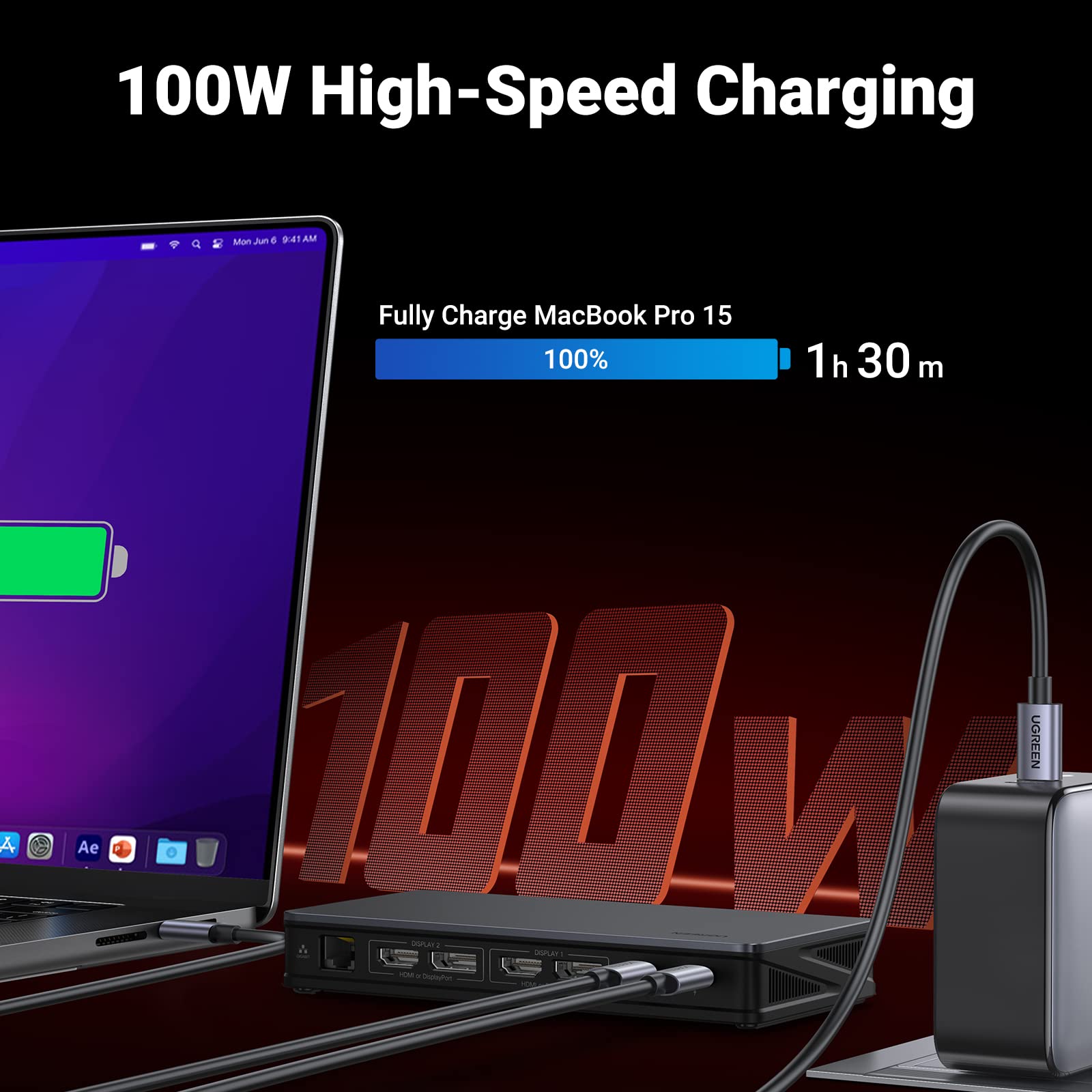 UGREEN USB-C Docking Station - 9-in-1 4k HDMI for Office