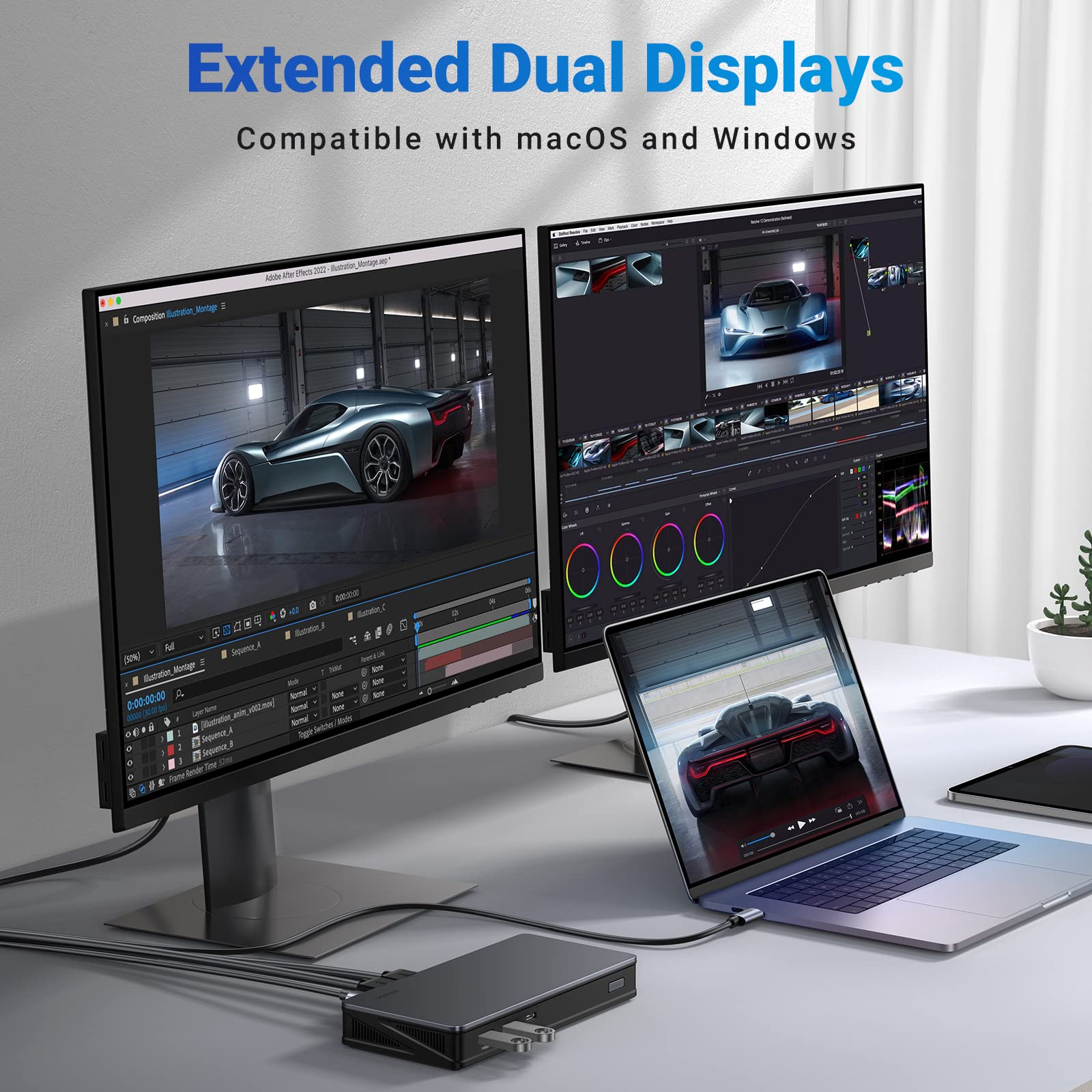 UGREEN USB-C Docking Station - 9-in-1 4k HDMI for Office