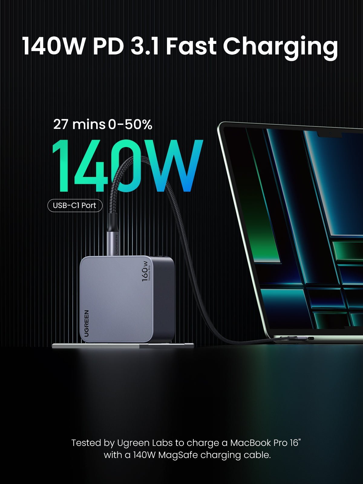 160W GaN Fast iphone Charger | 4-Port UGREEN Nexode Pro – UGREEN US